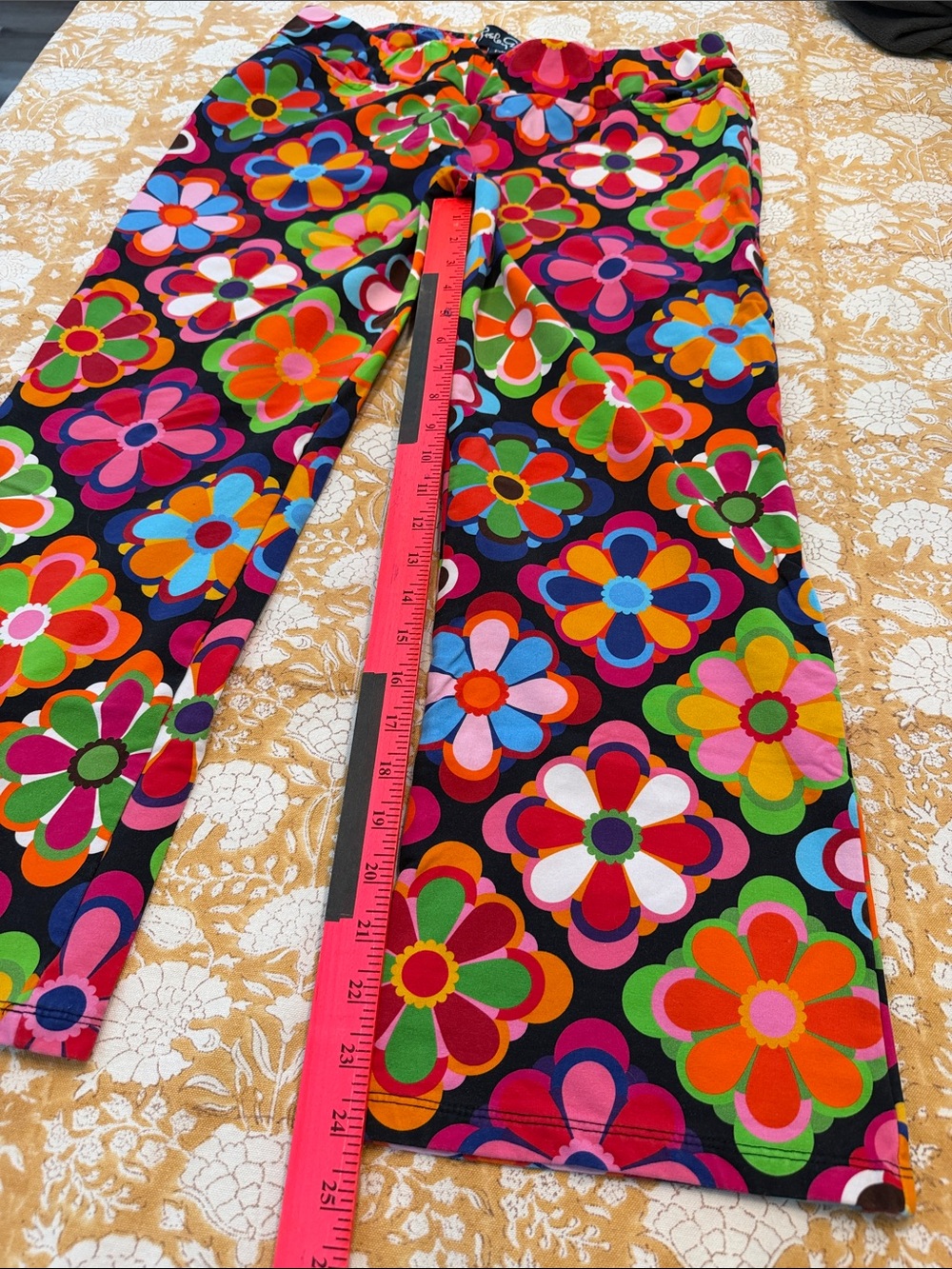 Lesley Evers XL Audrey Pants in Jubilee Multicolor knit, pockets - Picture 5 of 7